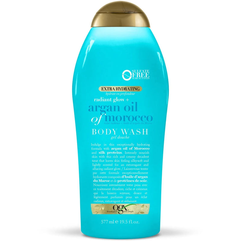 OGX OGX Radiant Glow + Argan Oil of Morocco Extra Hydrating Body Wash, 19.5 oz Body Wash