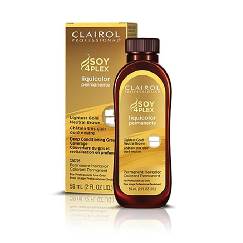 Clairol Professional Clairol Professional Soy4Plex 4RV/64R Light Red Violet Brown LiquiColor Permanent Hair Color Hair Color White Smoke