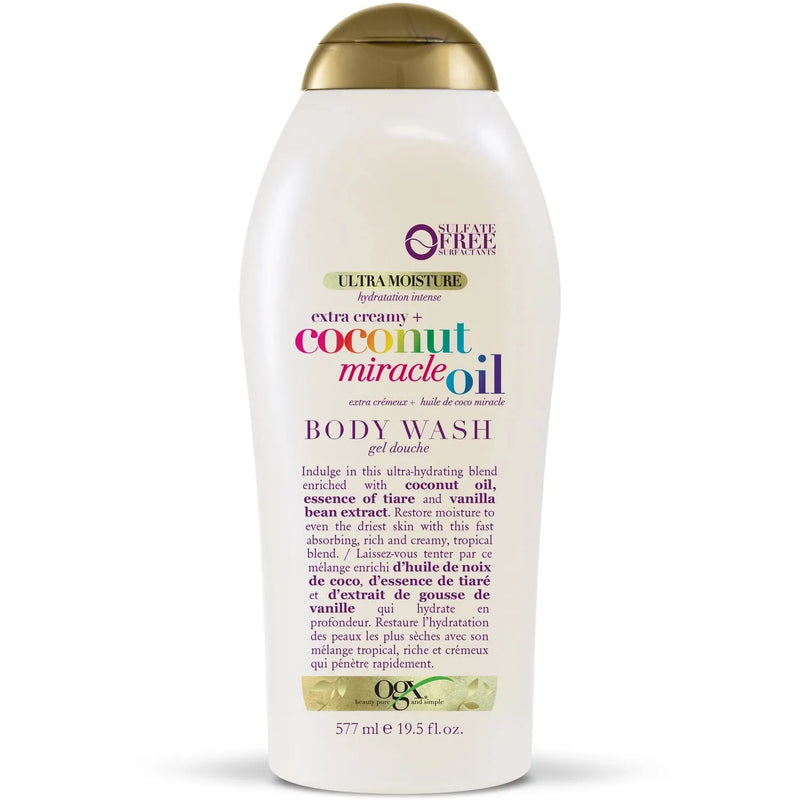OGX OGX Extra Creamy + Coconut Miracle Oil Ultra Moisture Body Wash - 19.5 Fl Oz Body Wash