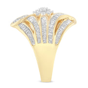 Bids.com 10K Yellow Gold Diamond Ring (1 Cttw, I-J Color, I2-I3 Clarity) - Size 7 Rings