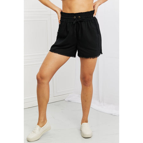 Zenana Seaside Linen Shorts