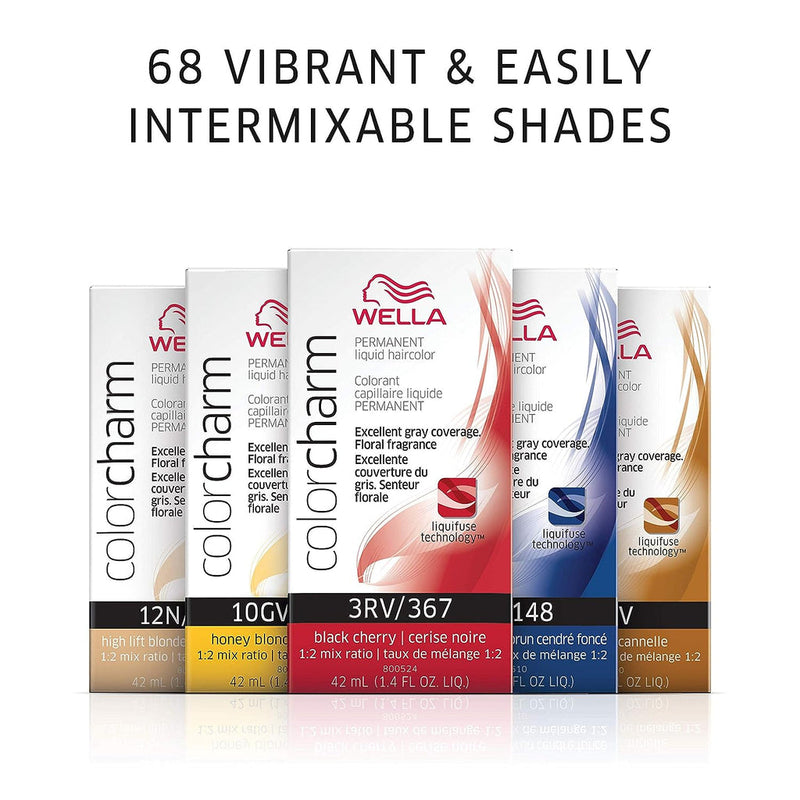Wella Wella Color Charm Permanent Liquid Haircolor - 1001 10N Satin Blonde Hair Color White Smoke
