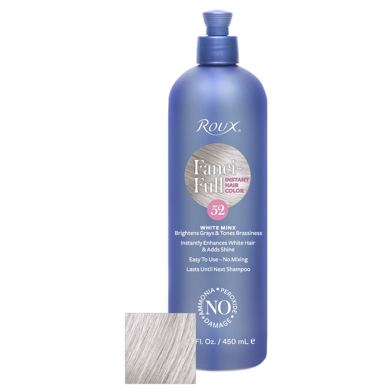 Roux Roux Fanci Full Temporary Hair Color Rinse White Minx 15.2oz Hair Color White Smoke