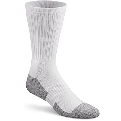 Dr. Comfort Dr. Comfort Diabetic Crew Socks - White Large White & Cream Sauces