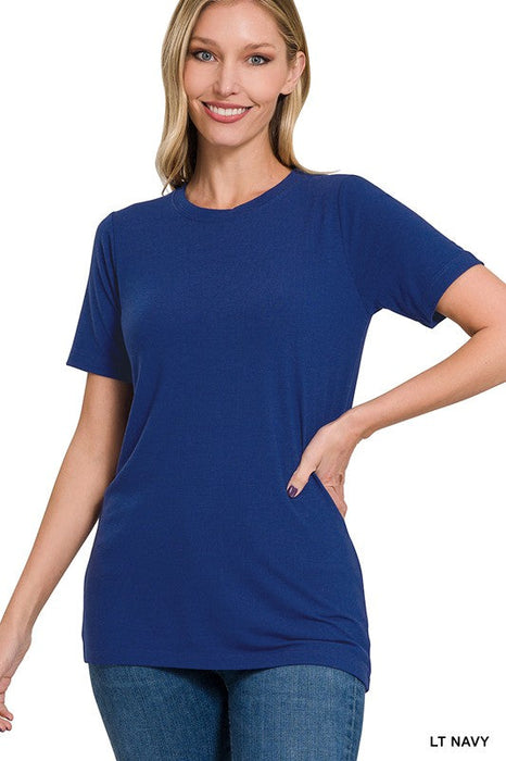 Zenana | Short Sleeve Round Neck Tee