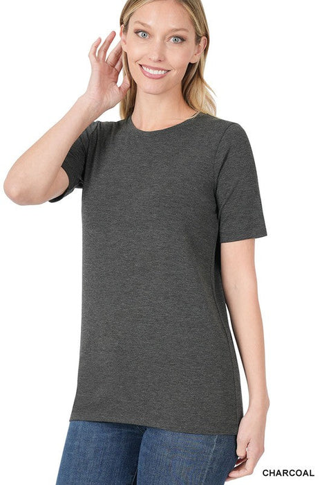 Zenana | Short Sleeve Round Neck Tee