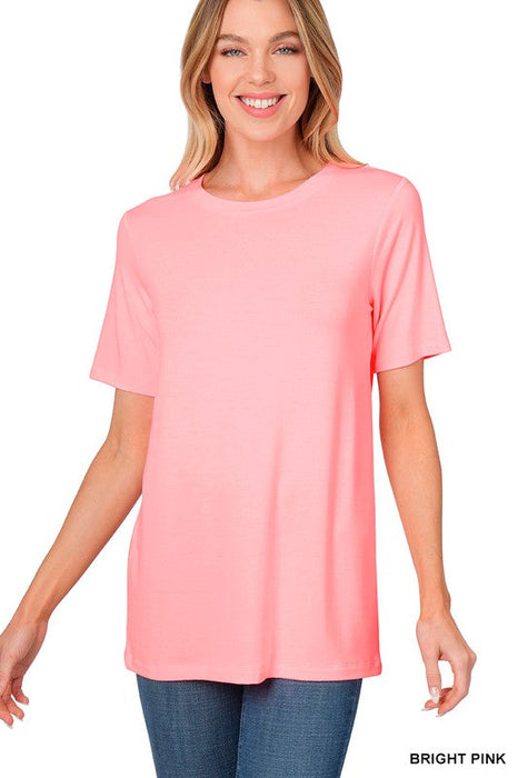 Zenana | Short Sleeve Round Neck Tee