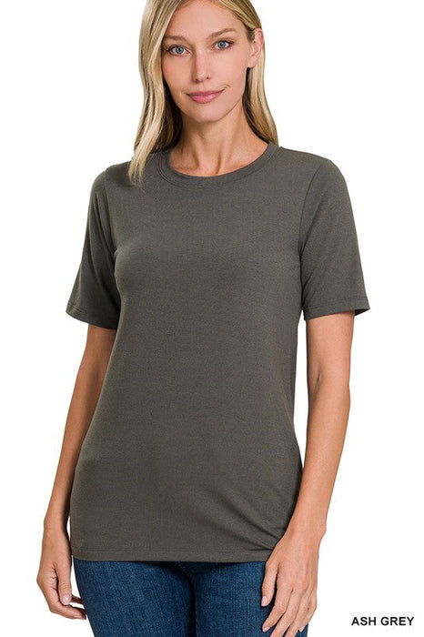 Zenana | Short Sleeve Round Neck Tee