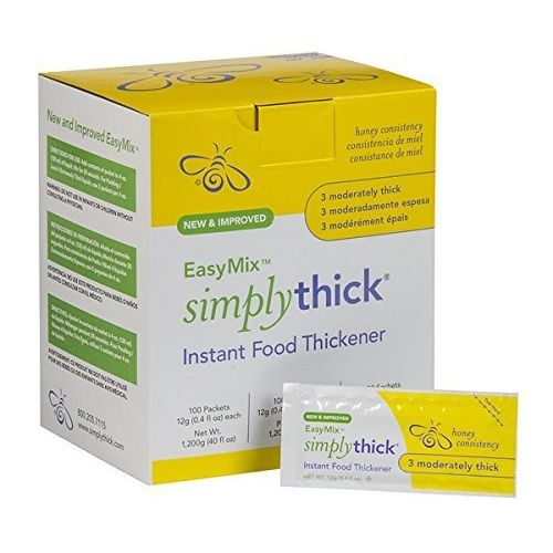 Simply Thick Simply Thick EasyMix Honey Consistency (L3) Food Thickener, 12g Individual Serving Flour