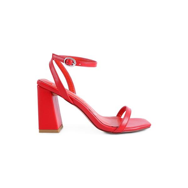 Block Heel Ankle Strap Sandals