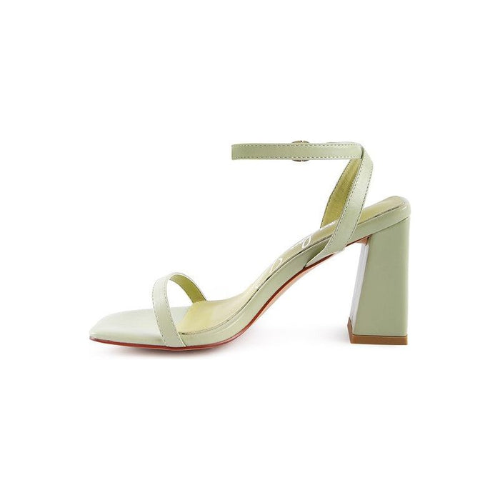 Block Heel Ankle Strap Sandals