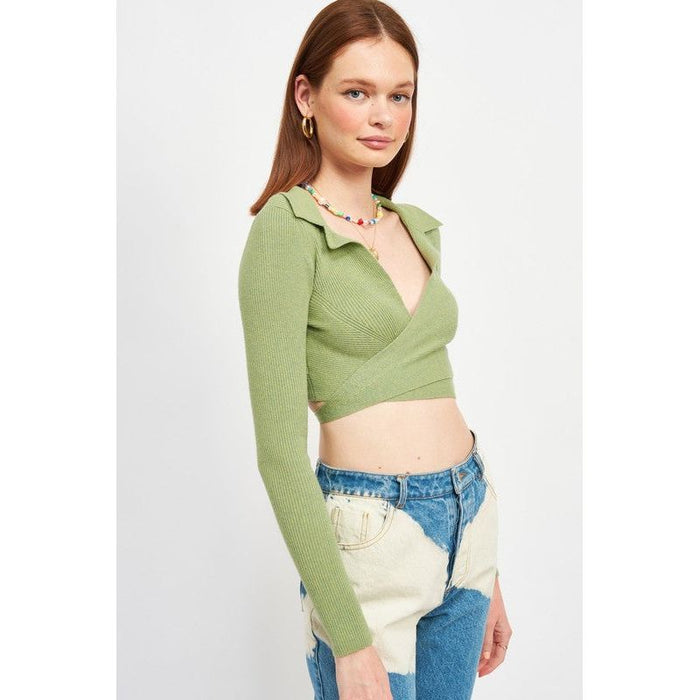 Long Sleeve Cropped Top