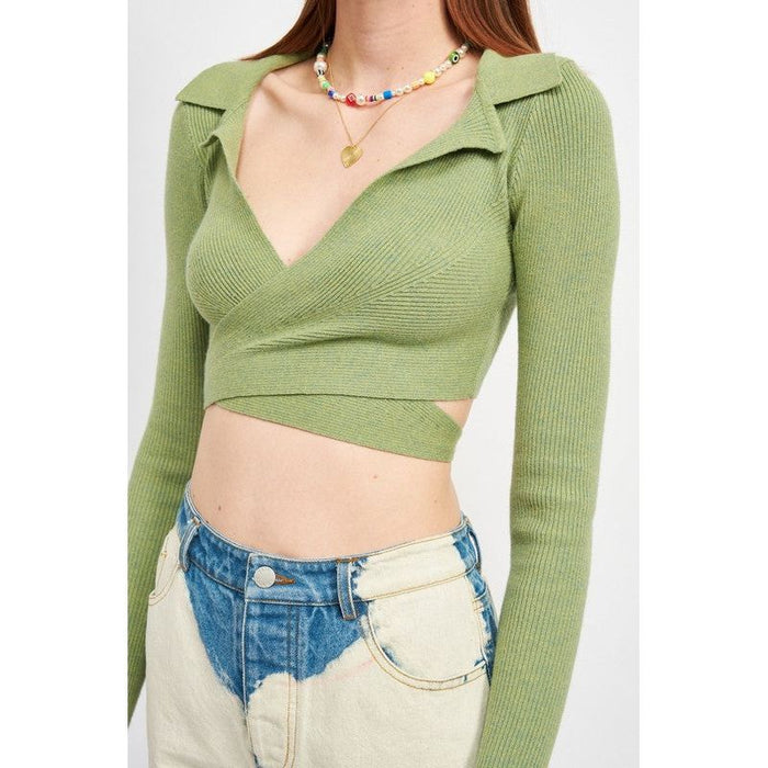 Long Sleeve Cropped Top