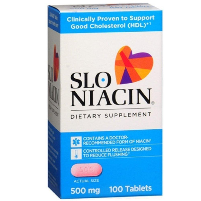 Slo Niacin Slo Niacin 500 Mg, Tablets Vitamins & Supplements