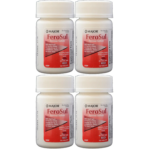 Major Major FeroSul Ferrous Sulfate 325mg, 100 Tablets Health & Beauty