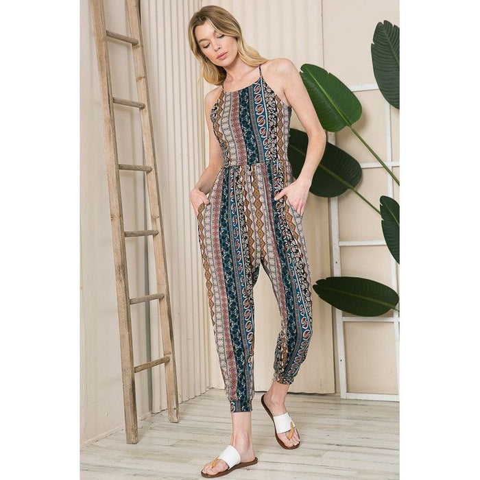 Tribal Print Jumpsuit