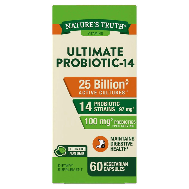 Nature's Truth Nature's Truth Ultimate Probiotic 14, Daily, Capsules Vitamins & Supplements
