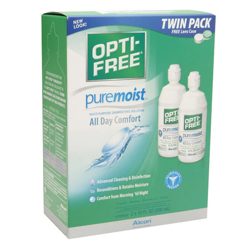 Opti-Free Opti-Free Multi Purpose Disinfection Solution, Puremoist, Twin Pack Personal Care