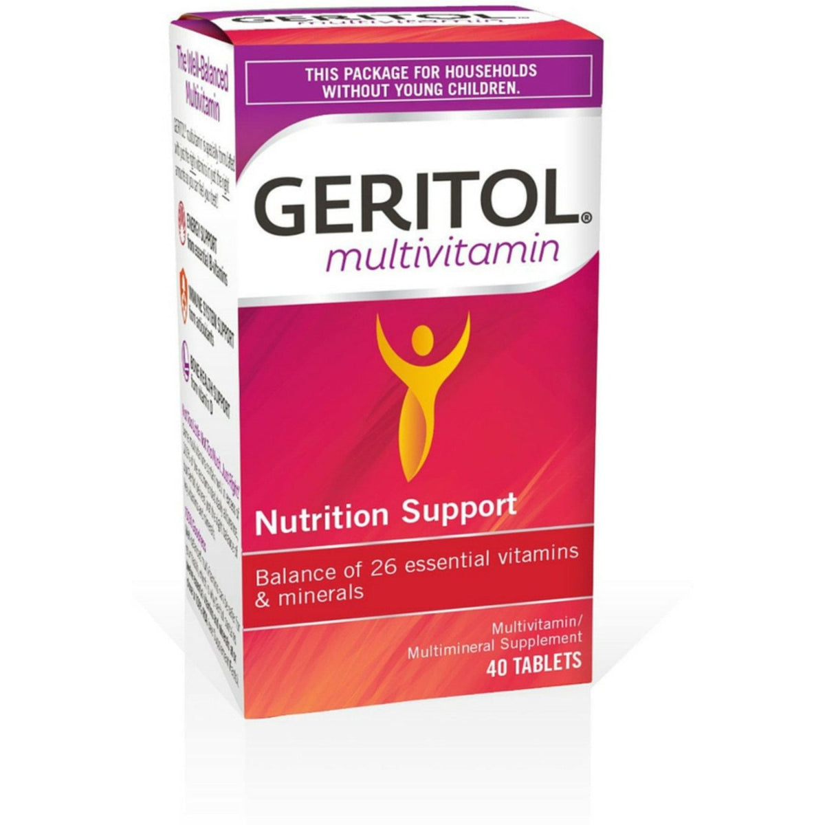 Geritol Multivitamin Nutrition Support Tablets 40 ct — Pasteur Pharmacy