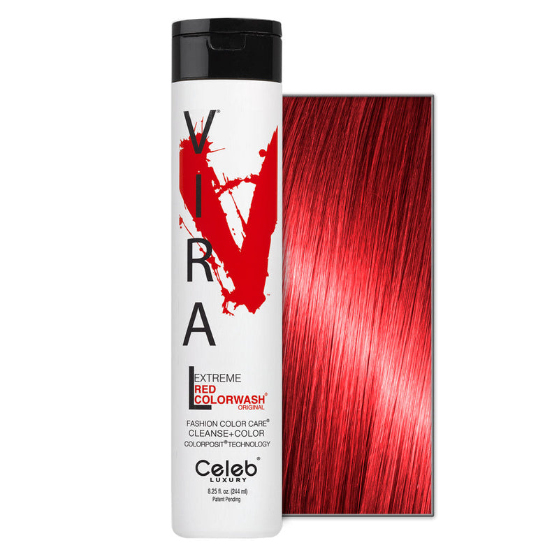 Celeb Luxury Celeb Luxury Viral Extreme Colorwash Red Shampoo 8.25 Oz Shampoo