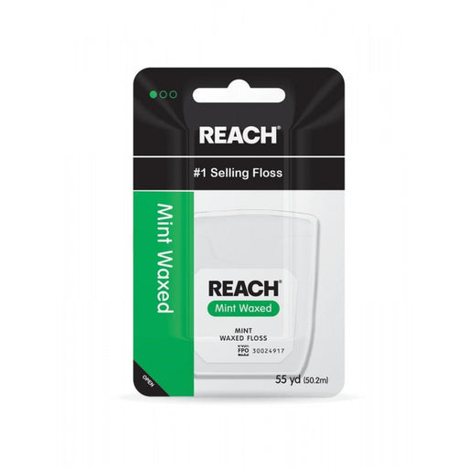 Reach Reach® Waxed Dental Floss – Mint Flavor (55 Yards) Dental Floss