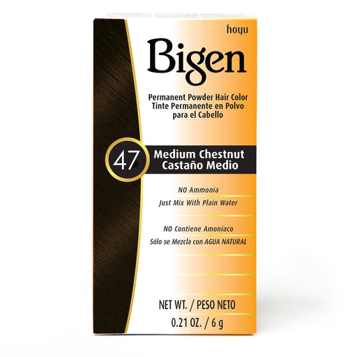 Bigen Bigen Hair Color, Permanent Powder, Medium Chestnut 47 0.21 Oz Hair Color White Smoke