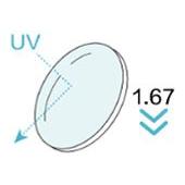 Eyekeeper.Com - 1.67 High-Index (Blue Light Blocking) Cyl: -1.75 To 0