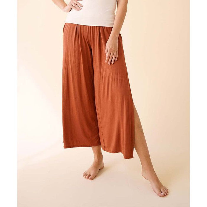 Bamboo Ankle Length Slit Pants