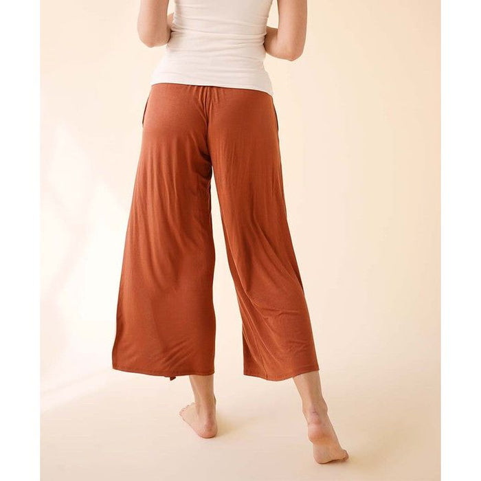 Bamboo Ankle Length Slit Pants