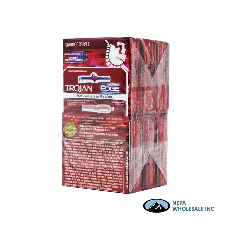 Trojan Condoms Trojan Condoms The Edge Latex Condoms White Smoke
