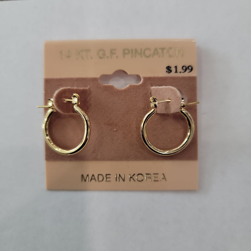 Mill's Beauty Supply Hoop Earrings #350315-G Body Jewelry