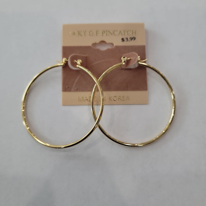 Mill's Beauty Supply Hoop Earrings #350350-G Body Jewelry