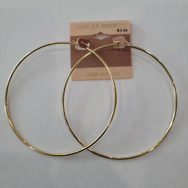 Mill's Beauty Supply Hoop Earrings #350390-G Body Jewelry