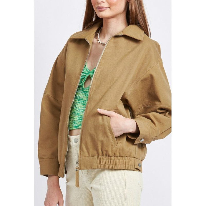 Collared Oversized Jacket