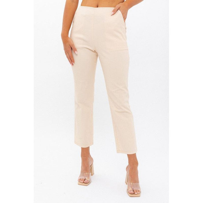 High-Waisted Crop Pants