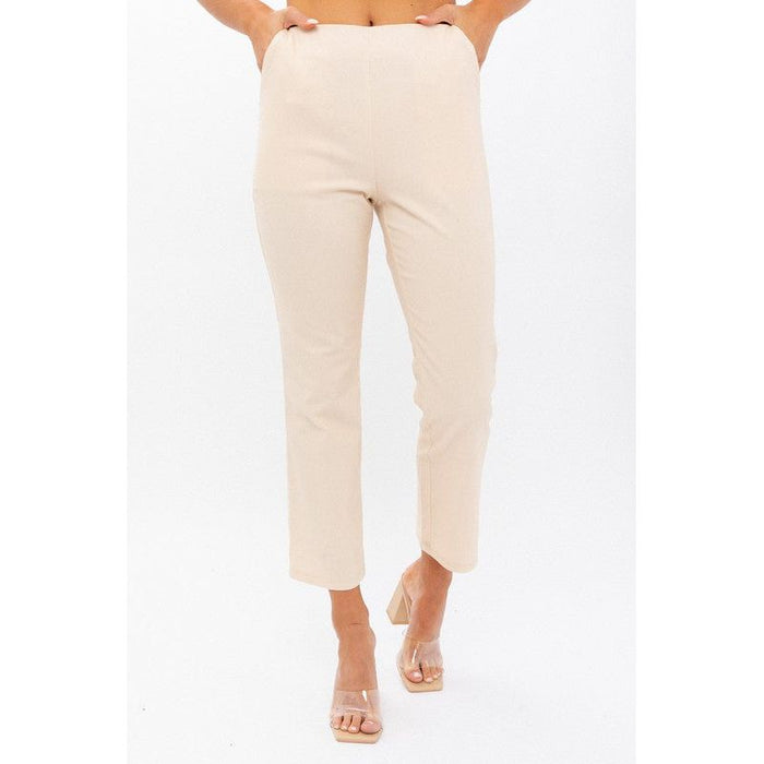 High-Waisted Crop Pants