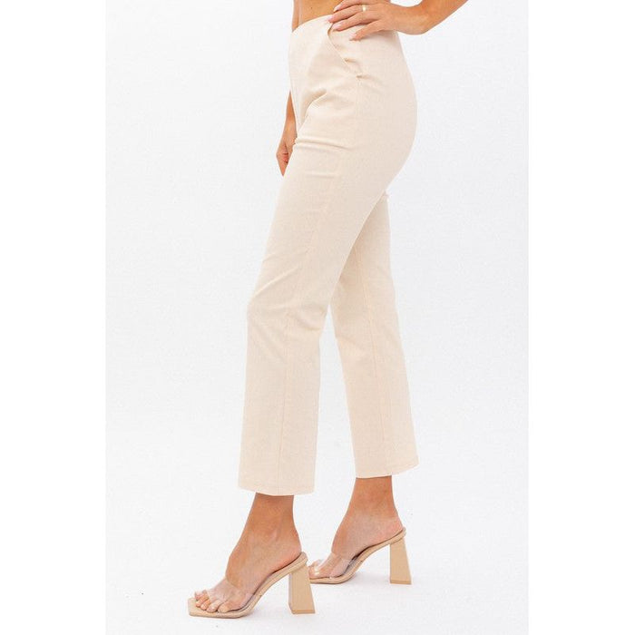 High-Waisted Crop Pants