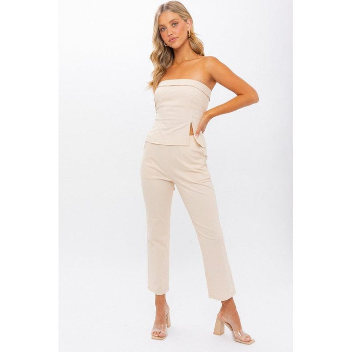 High-Waisted Crop Pants