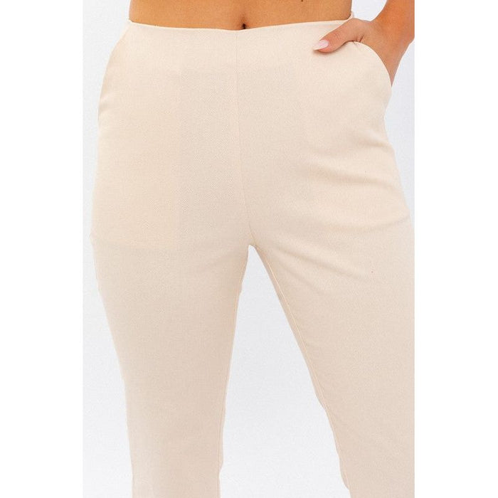 High-Waisted Crop Pants