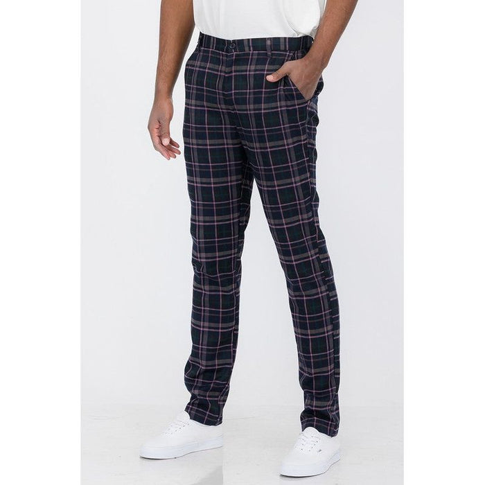 Plaid Trouser Pants