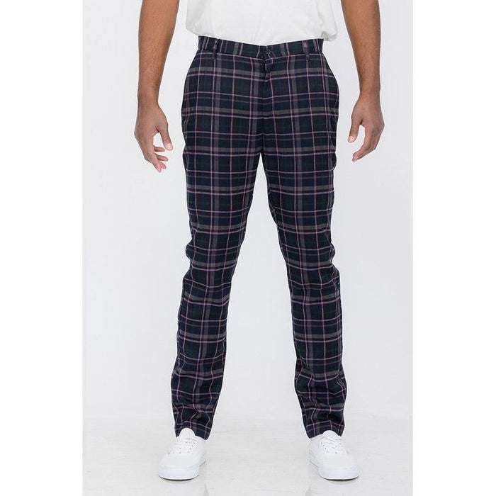 Plaid Trouser Pants