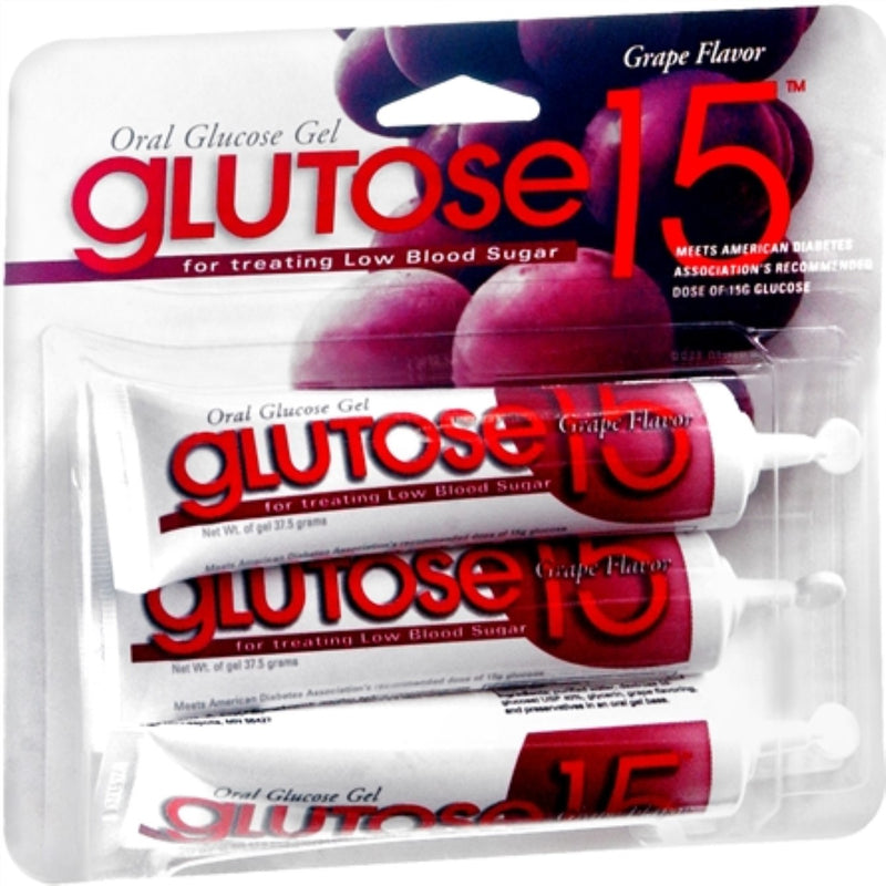 Glutose Glutose 15 Oral Grape Flavor Glucose Gel 45 G Health & Beauty