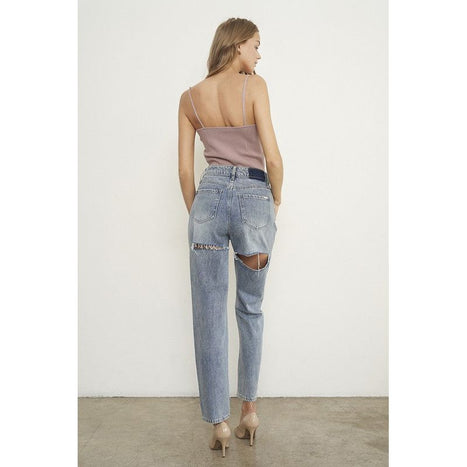 High Waist Straight Jeans