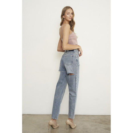 High Waist Straight Jeans