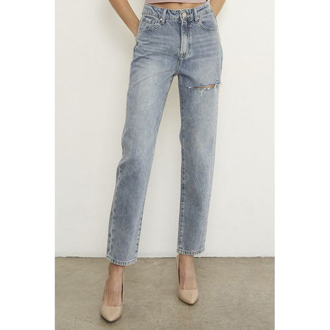 High Waist Straight Jeans