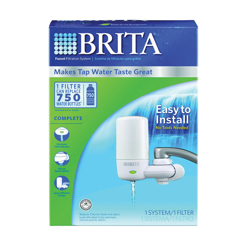 Brita Brita On Tap Faucet Water Filter System - White Water Filters