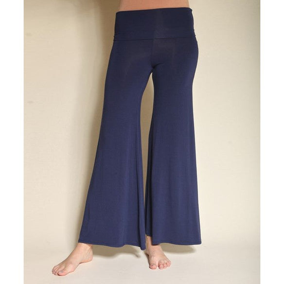 Open Leg Classic Bamboo Palazzo Pants