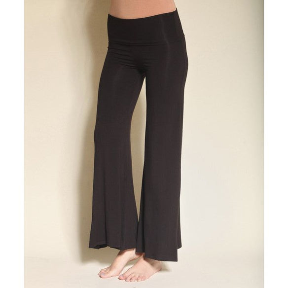 Open Leg Classic Bamboo Palazzo Pants