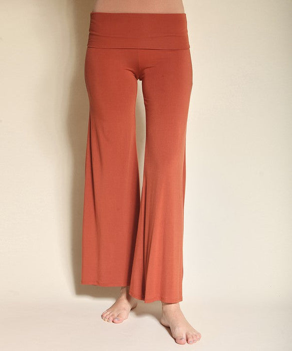 Open Leg Classic Bamboo Palazzo Pants