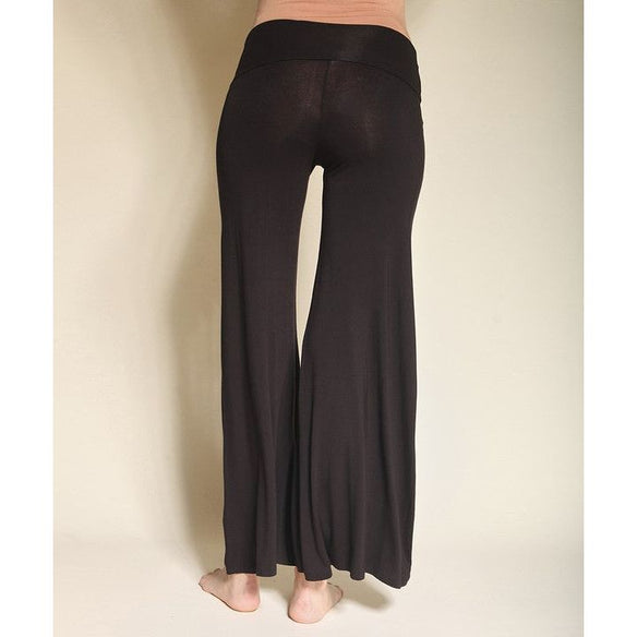 Open Leg Classic Bamboo Palazzo Pants